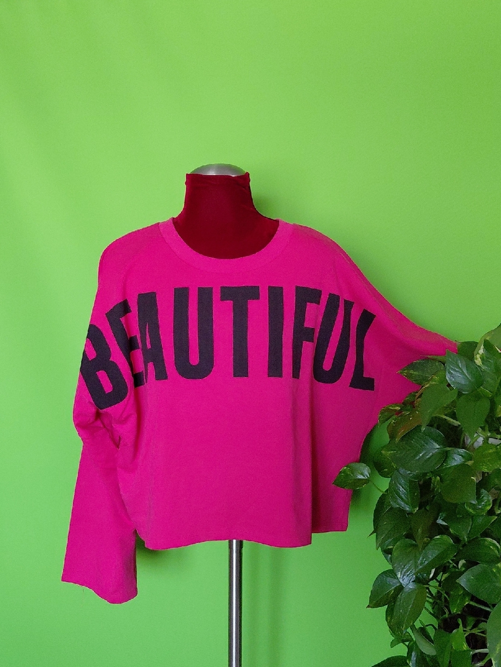 Soho Apparel  'BEAUTIFUL' Oversized Sweatshirt, Sz. XL, 5/$50, NWOT